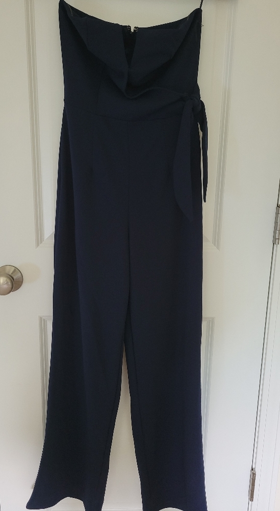 Francesca's blue jumpsuit